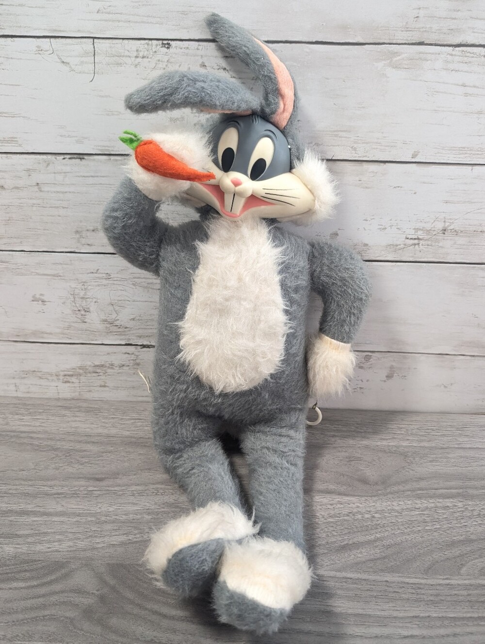 Vintage 1964 Bugs Bunny Rubber Face Pull String Plush